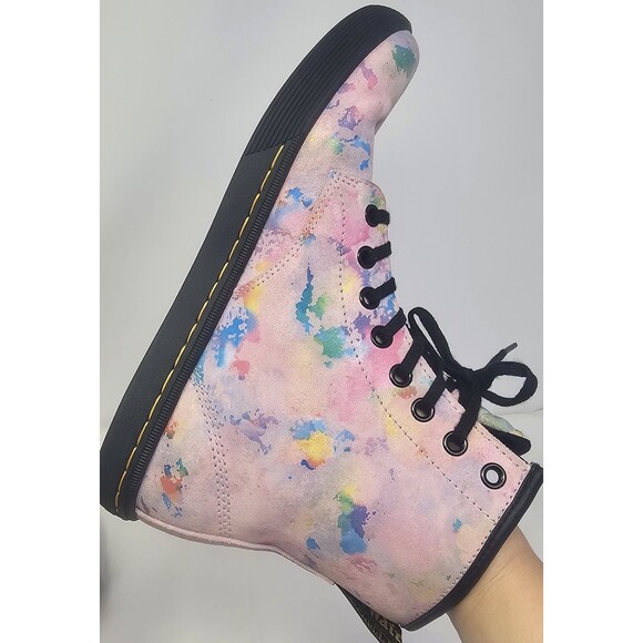 Dr. Martens Women’s 8 Sheridan Confetti Suede Casual Lace Up Combat Boots - Picture 7 of 15